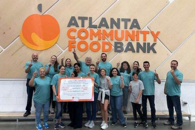 Members of our Atlanta office served at the Atlanta Community Food Bank.
